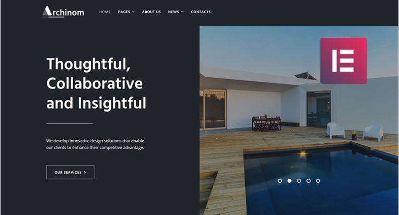 Archinom - Architect Elementor WordPress Theme