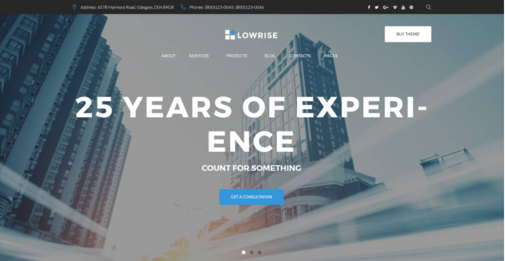 Product Image - Architect Services Portfolio WordPress Theme