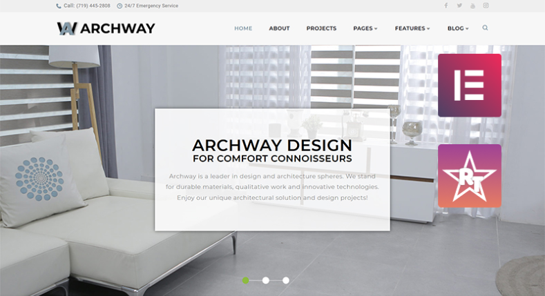 Archway - Architecture Agency Elementor WordPress Theme