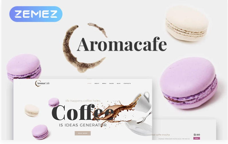 Aromacafe - Coffee Shop Elementor WordPress Theme