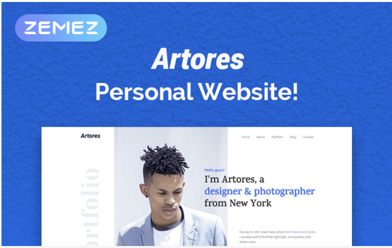 Artores - Personal Elementor WordPress Theme