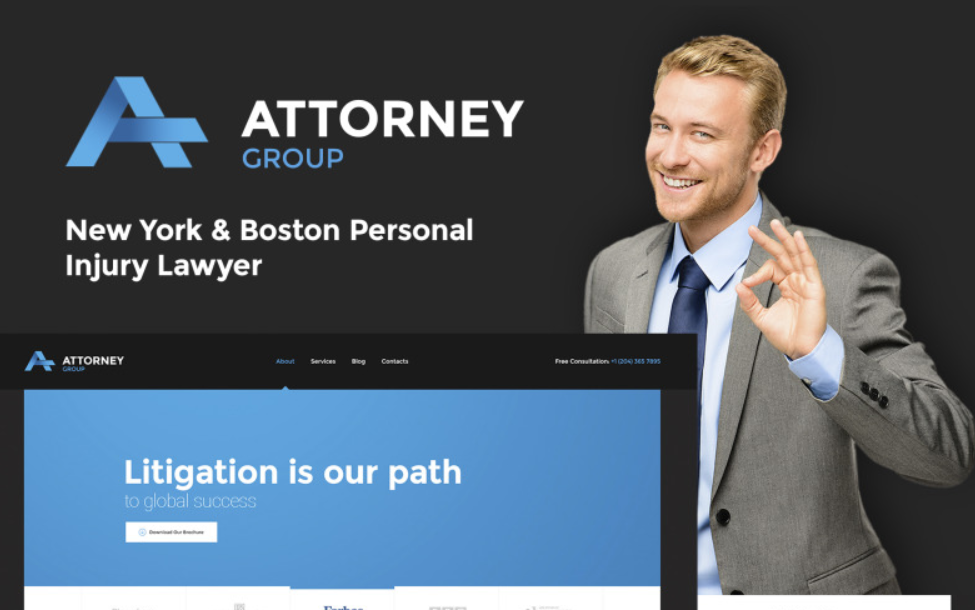 Attorney Group - Law Firm WordPress Theme