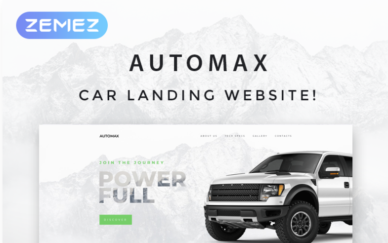 Automax - Car Landing Responsive Elementor WordPress Theme