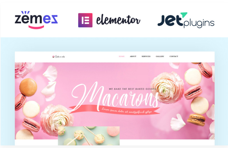 Bake-a-cake - Cakery Elementor WordPress Theme