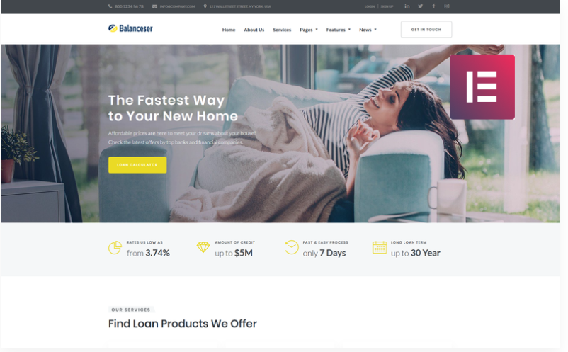 Balanceser - Financial Services Elementor WordPress Theme