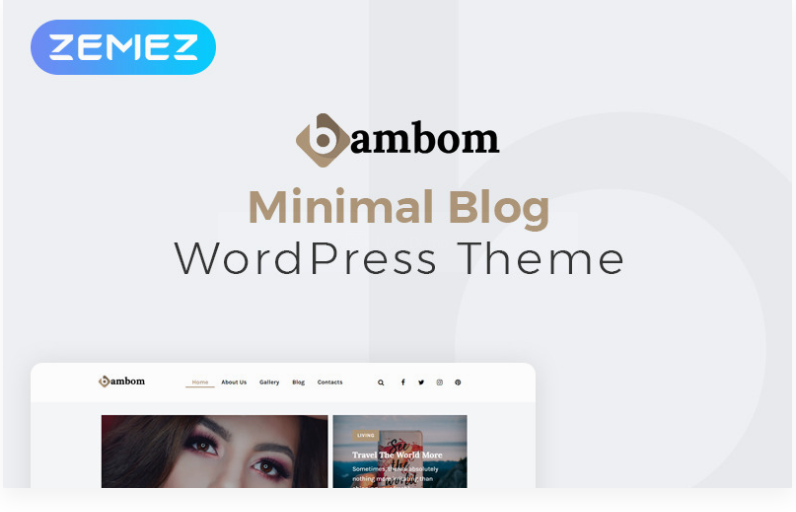 BamBom - Lifestyle Blog Multipurpose Minimal Elementor WordPress Theme