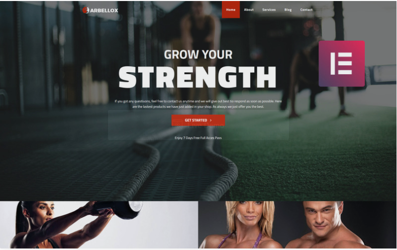 Barbellox - Gym Multipurpose Modern Elementor WordPress Theme