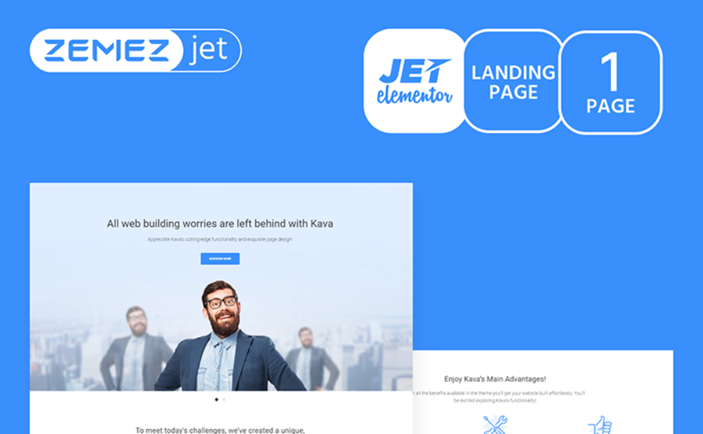 Basiclass - Classic Buisiness Jet Elementor Template