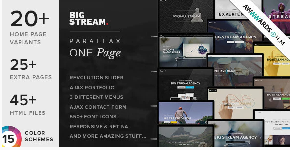 BigStream - One Page Multi-Purpose Template