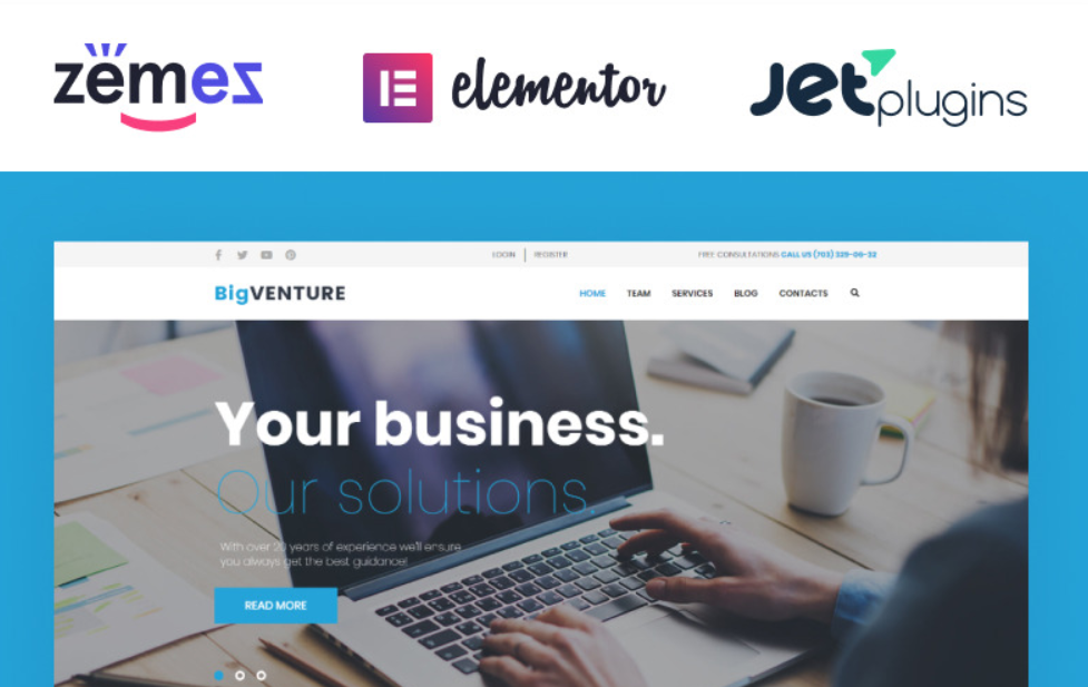 BigVenture - Business & Consulting Elementor WordPress Theme
