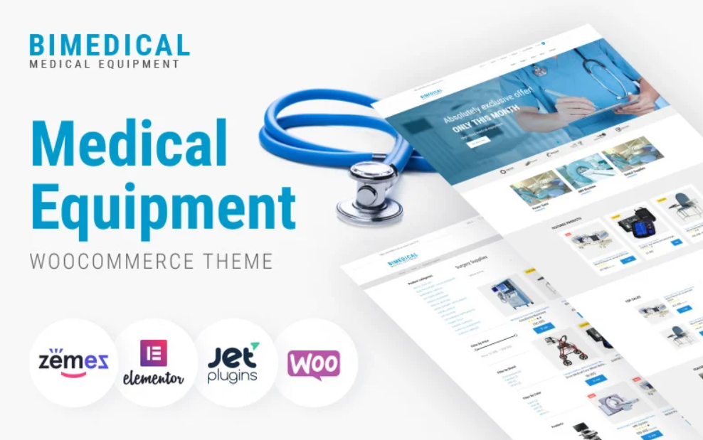 Bimedical- Medical Equipment Responsive WooCommerce Theme