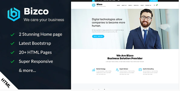 Bizco - Business & Corporate HTML Template