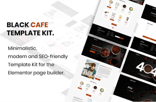 Black Cafe - Restaurant & Cafe Template Kit