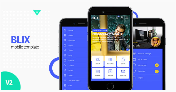 Blix - Mobile HTML Template