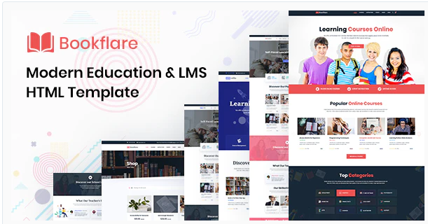Bookflare - A Modern Education & LMS HTML Template