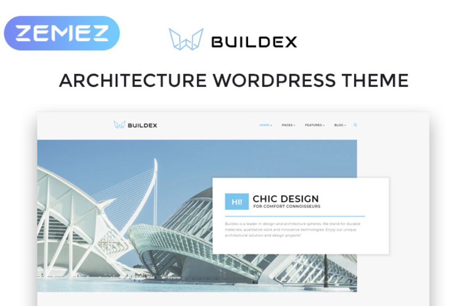 Buildex - Multipage Architecture Agency Responsive WordPress Theme