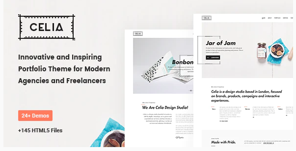 Celia - Innovative and Inspiring Portfolio HTML5 Template for Modern Agencies and Freelancers