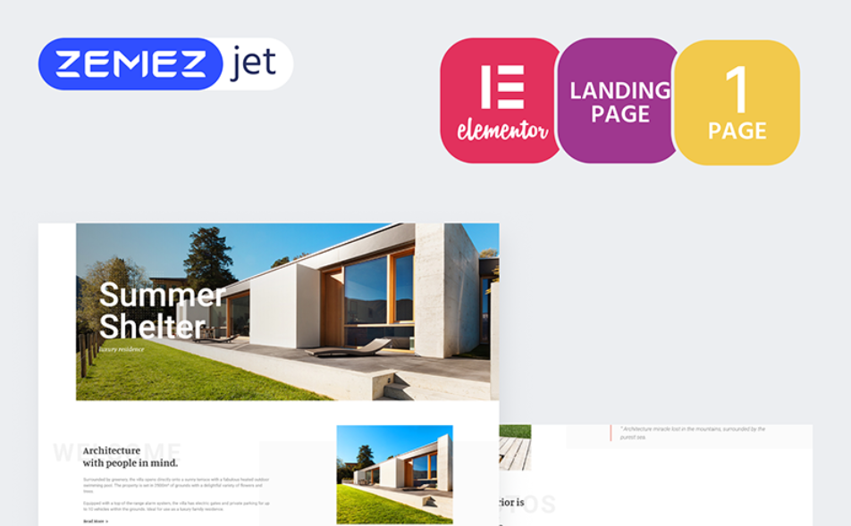 Cottager - Luxury Real Estate Elementor Template