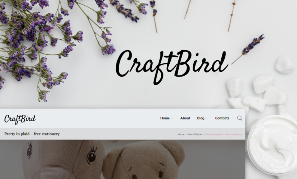 CraftBird - Handmade Artist Personal Blog WordPress Theme