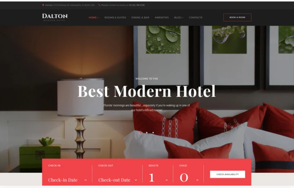 Product Image - Dalton – Modern Hotel & Resort WordPress Theme