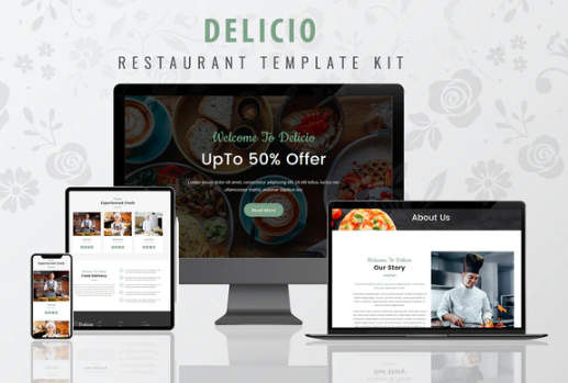 Delicio - Restaurant WordPress Template Kit
