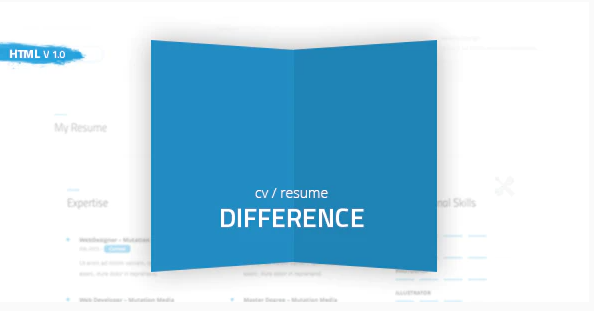 Difference - CV/RESUME TEMPLATE