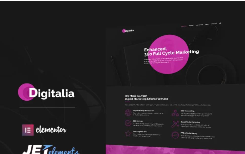 Digitalia - Digital Agency WordPress Theme