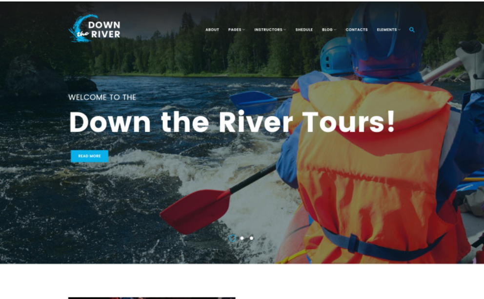 Down River - Rafting & Kayaking WordPress Theme