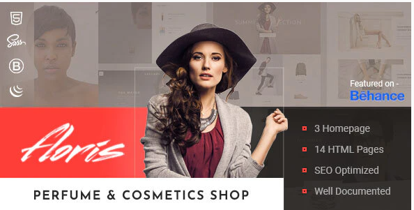 Floris — Perfume & Cosmetics Shop HTML Template