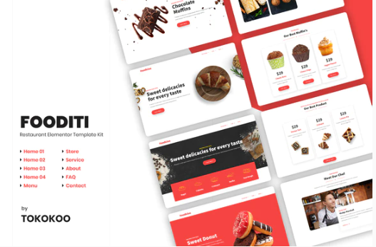 Fooditi | Restaurant and Cafe Elementor Template Kit