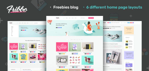 Fribbo - Freebies Blog WordPress Theme