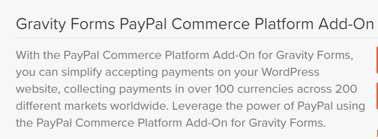 Gravity Forms PayPal Commerce Platform Add-On