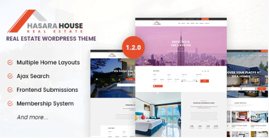 Hasara House - Real Estate Responsive WordPress Theme