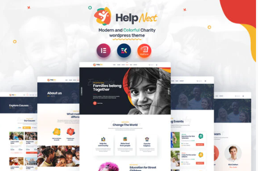 Product Image - Helpnest – Charity Elementor Template Kit