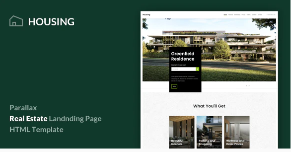 Housing - Real Estate Landing Page Template