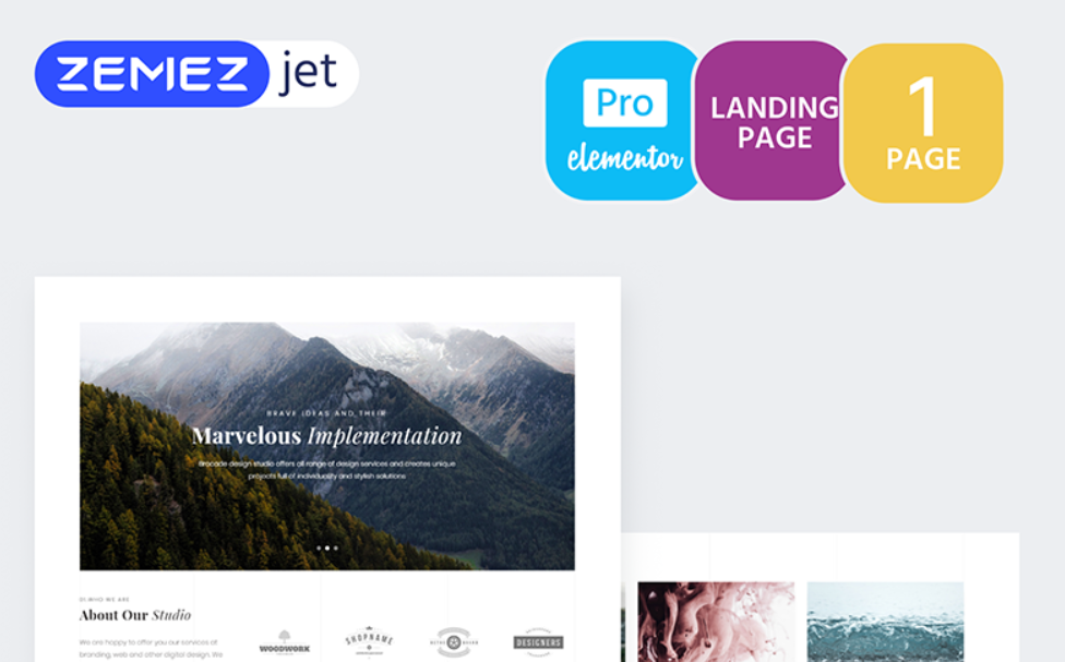 Imagix - Lite Portfolio Pro Elementor Template