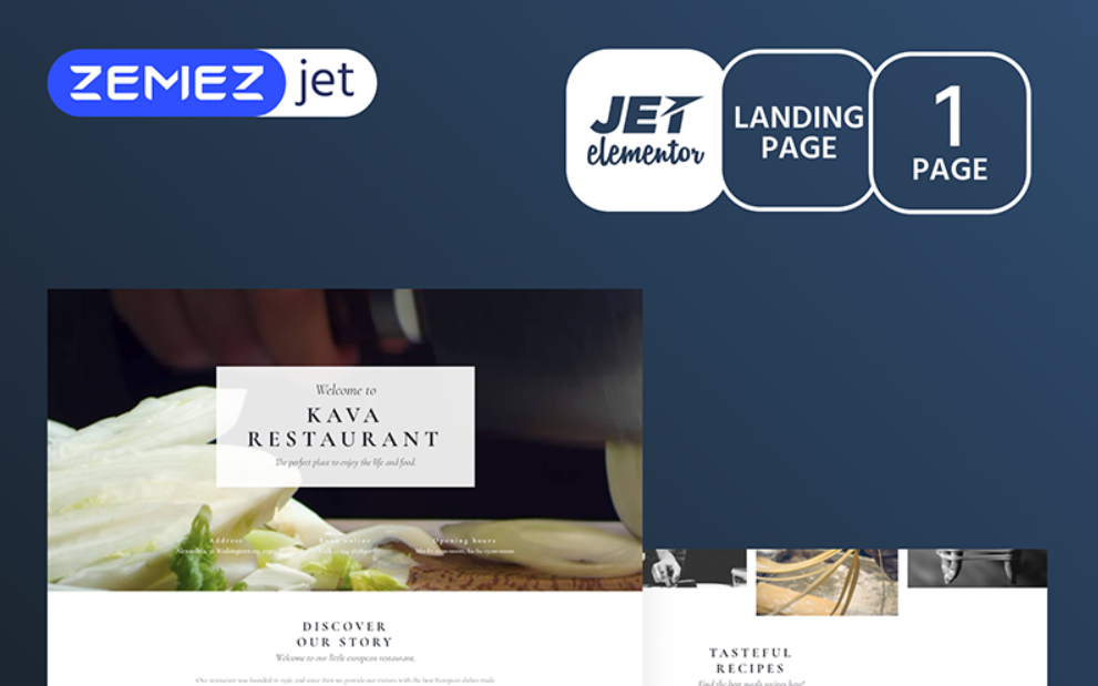 La Resto - Restaurant Jet Elementor Template