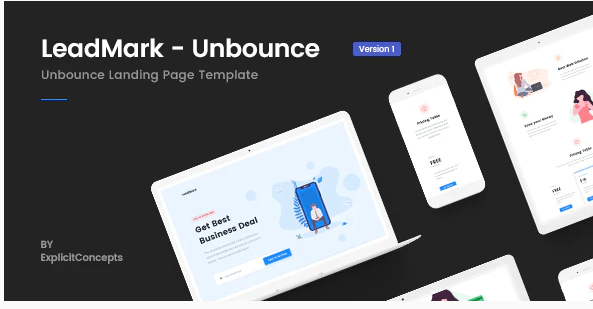 LeadMark – Lead Generation Unbounce Landing Page Template — Theme by Themeforest