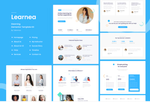 Learnera | e-Learning Elementor Template Kit