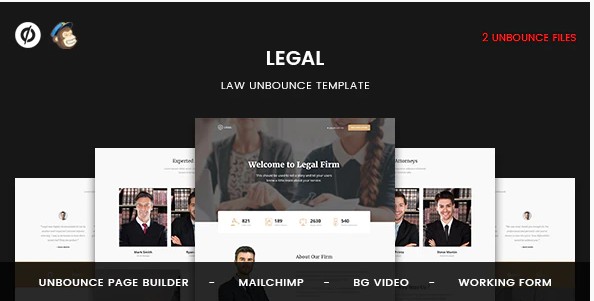 Legal – Law Unbounce Template — Theme by Themeforest