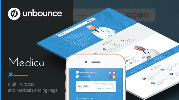 Medica – Unbounce Medical Landing Page — Theme by Themeforest