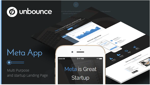 Meta app – Unbounce Landing Page — Theme by Themeforest