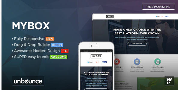 MyBox – Agnecy Unbounce Landing Page Template — Theme by Themeforest
