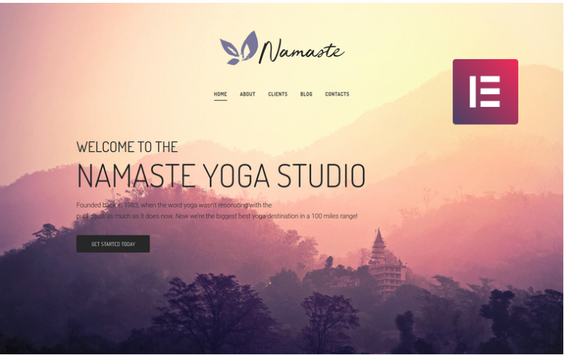 Namaste - Yoga Studio Ready-to-use Minimal Elementor WordPress Theme
