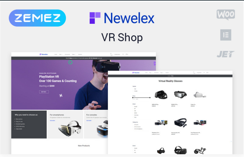 Newelex - Electronics ECommerce Classic Elementor WooCommerce Theme