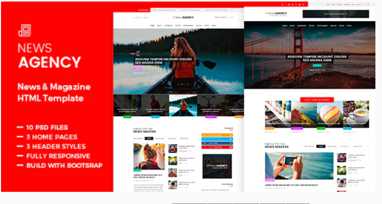 News Agency - Magazine HTML