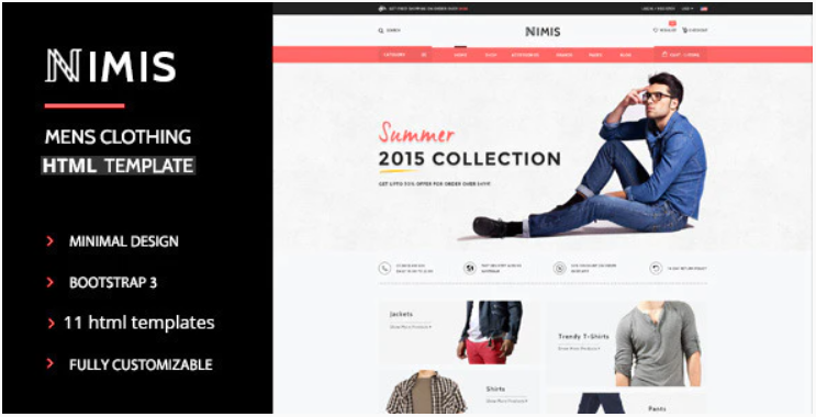 Nimis - eCommerce Shop HTML Template