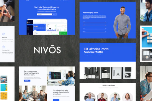 Nivos - Software Company Template Kit