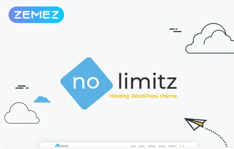 NoLimitz - Hosting Elementor WordPress Theme