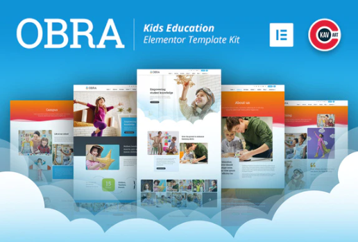 Product Image - Obra – Kids Education & School Template Kit